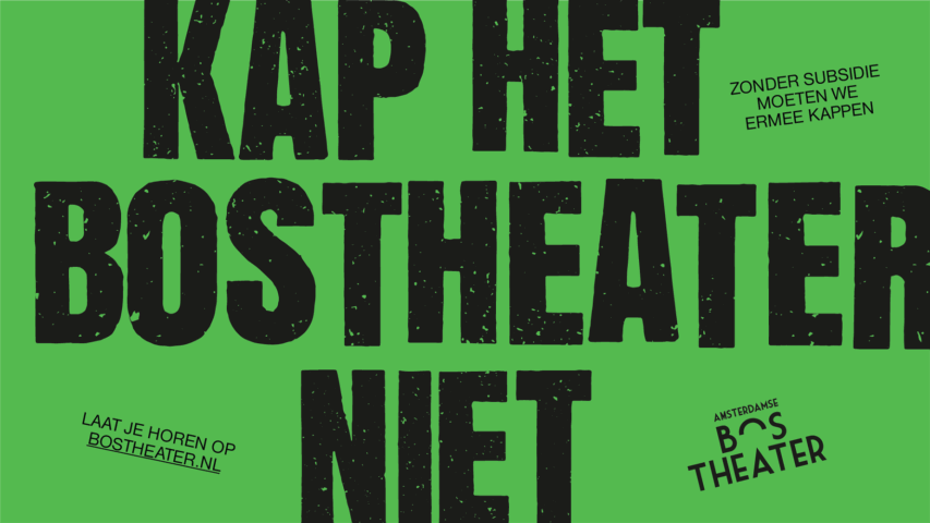 Kap het Bostheater niet